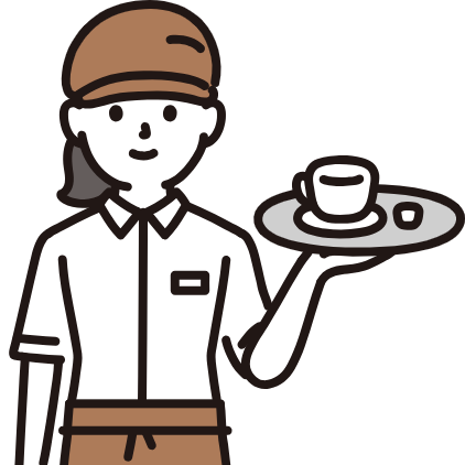 コーヒーショップで働く女性｜埼玉の社労士は福田社会保険労務士事務所