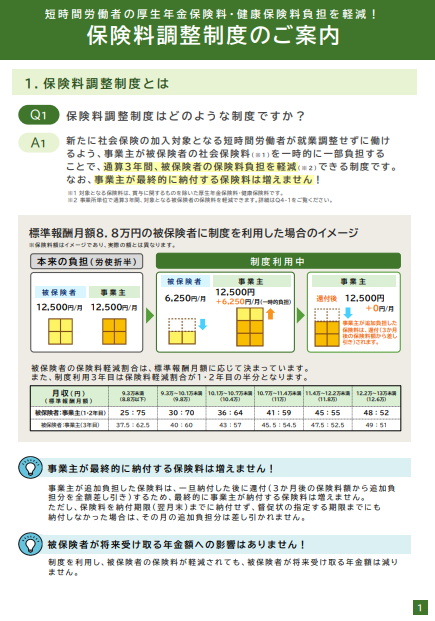 保険料調整制度のご案内｜埼玉の社労士は福田社会保険労務士事務所